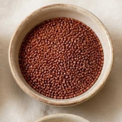 Finger Millet (Ragi / Nachni) in a ceramic bowl