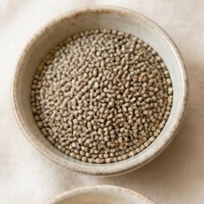 Pearl Millet (Bajra) in a ceramic bowl